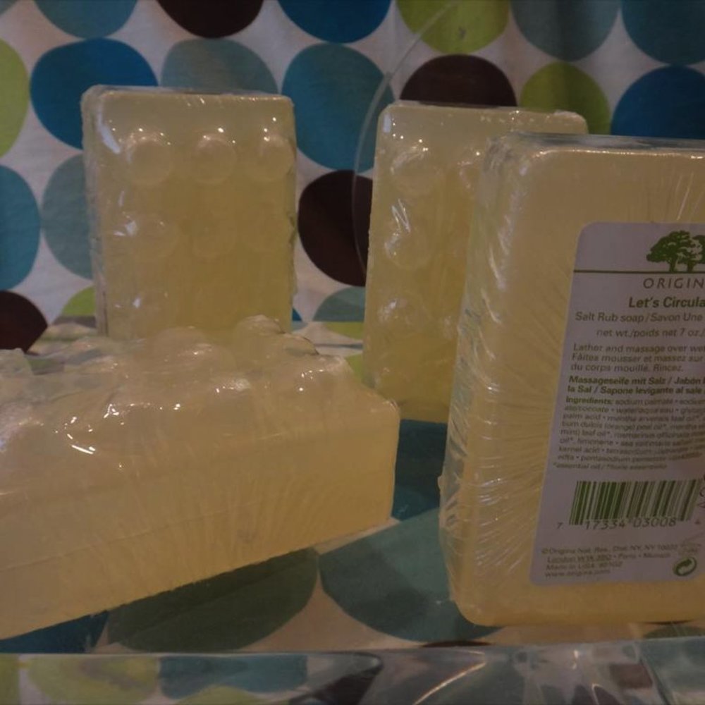 Origins Let's Circulate Salt Rub Soap Bar 7oz 200g